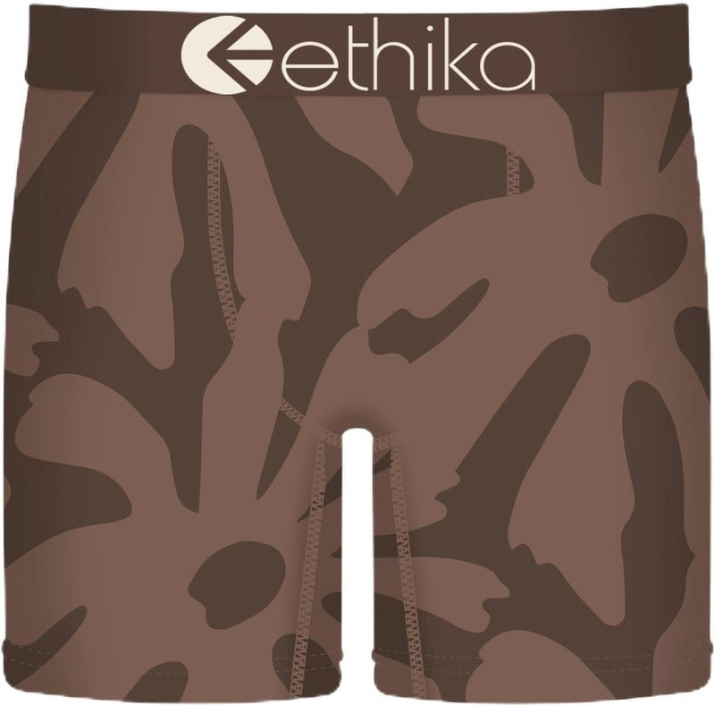 Men’s Mid Boxer Brief, 4-Way Stretch Performance Underwear - Palms